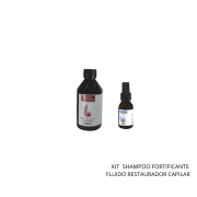 Kit Shampoo Fortificante+Fluido Capilar | restaura e vitaliza os cabelos