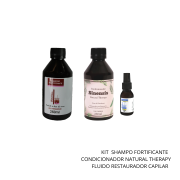 Kit Shampoo Fortificante+Condicionador N. Therapy+Fluido Capilar | restaura e vitaliza os cabelos